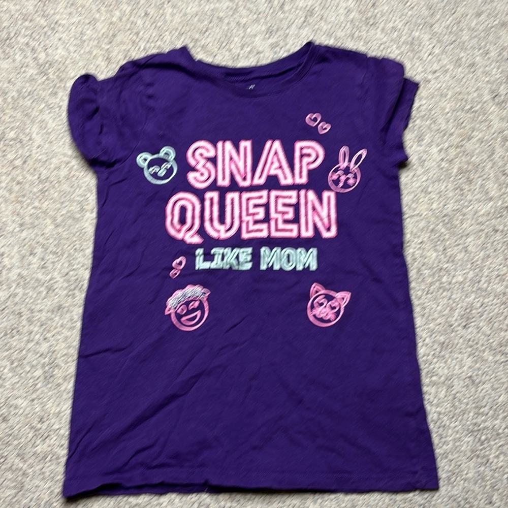 Children Place Snap Queen Like Mom Tee